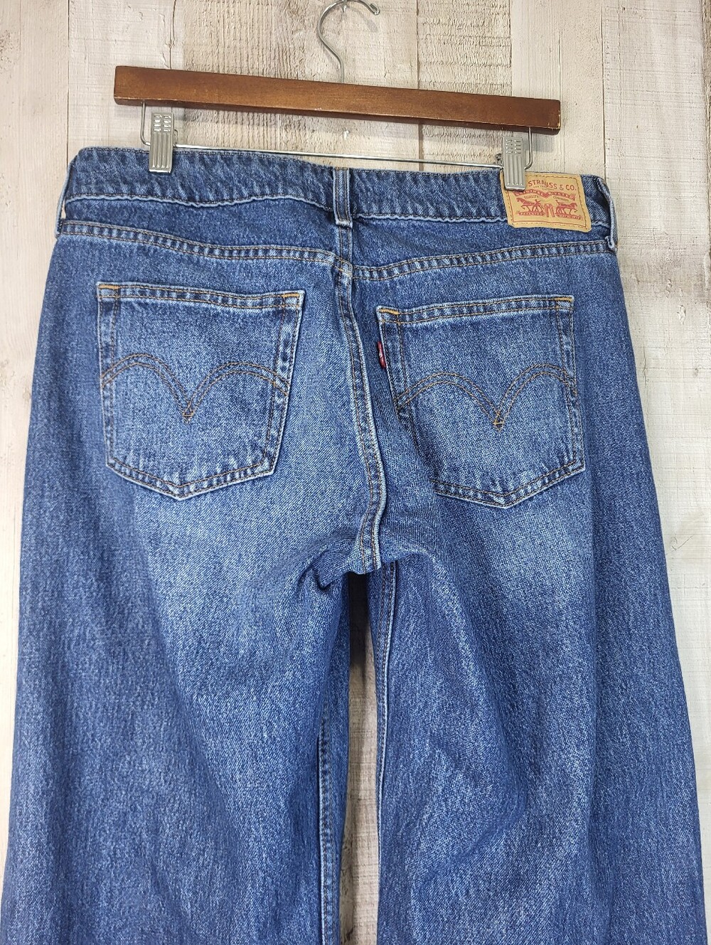 Levi's Superlow Wide Leg Blue Jeans. Ladies Size 31 - Picture 6 of 16